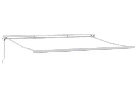 Copertină retractabilă antracit/alb, 4,5x3 m, textil/aluminiu - 5/5