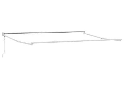 Copertină retractabilă antracit/alb, 5x3 m, textil/aluminiu - 5/5