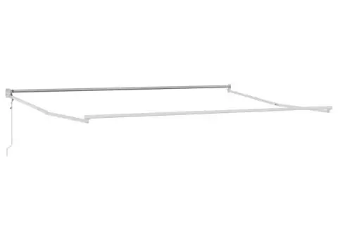 Copertină retractabilă antracit/alb, 4x3 m, textil/aluminiu - 5/5