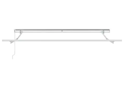 Copertină retractabilă manual, maro, 300x250 cm - 4/5