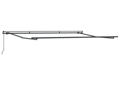 Copertină retractabilă manual, maro, 400x300 cm - 5/5