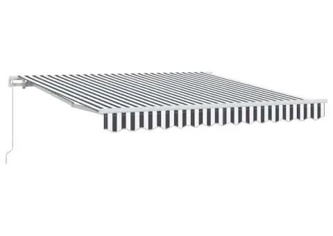 Copertină retractabilă manual, antracit/alb, 300x250 cm - 2/5
