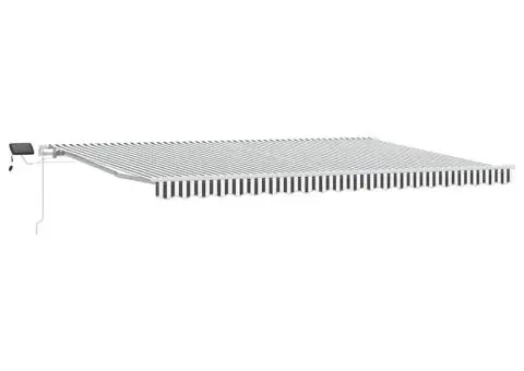 Copertină retractabilă manual cu LED, antracit/alb, 500x300 cm - 2/5