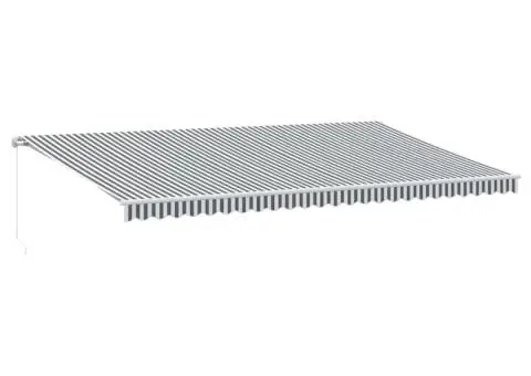 Copertină retractabilă manual cu LED, antracit/alb, 600x350 cm - 2/5