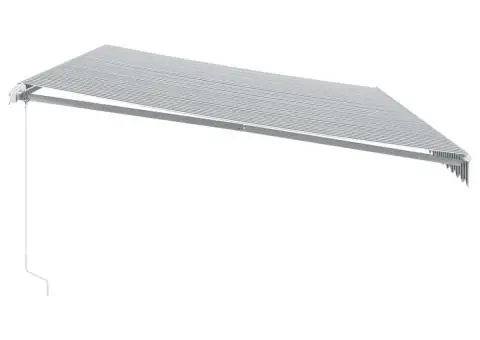 Copertină retractabilă manual cu LED, antracit/alb, 600x350 cm - 5/5