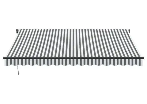 Copertină retractabilă automat LED-uri antracit/alb 400x350 cm - 4/5