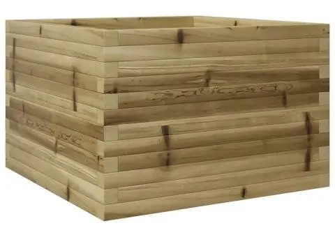 Jardinieră de grădină, 70x70x46 cm, lemn de pin impregnat - 2/5