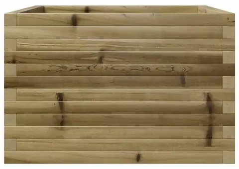 Jardinieră de grădină, 70x70x46 cm, lemn de pin impregnat - 5/5