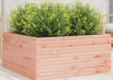 Jardinieră de grădină, 100x100x46 cm, lemn masiv Douglas - 1/5