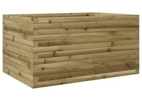 Jardinieră de grădină, 90x60x46 cm, lemn de pin impregnat - 2/5