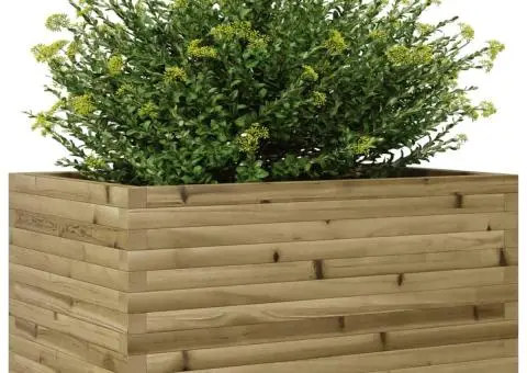 Jardinieră de grădină, 90x60x46 cm, lemn de pin impregnat - 4/5