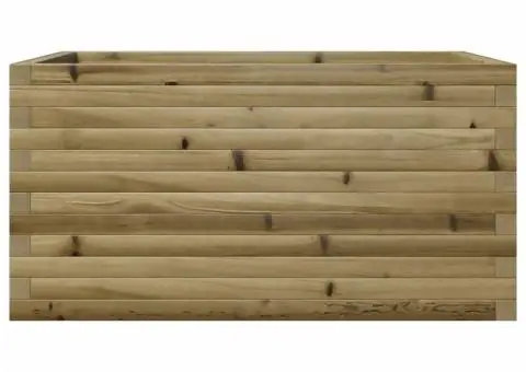 Jardinieră de grădină, 90x60x46 cm, lemn de pin impregnat - 5/5