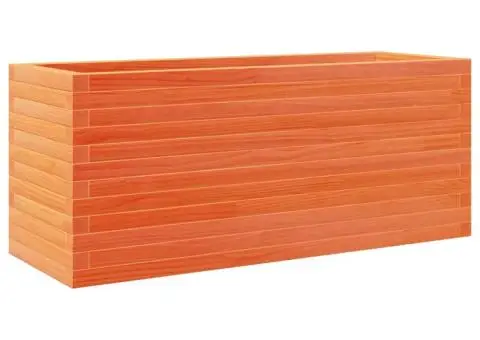 Jardinieră grădină, maro ceruit, 110x40x46 cm, lemn masiv pin - 2/5