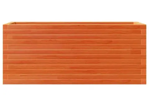 Jardinieră grădină, maro ceruit, 110x40x46 cm, lemn masiv pin - 5/5