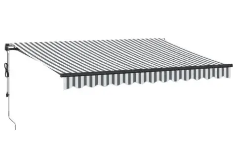 Copertină retractabilă automat LED-uri antracit/alb 350x250 cm - 2/5