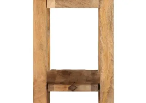 Masă laterală, 40 x 30 x 40 cm, lemn masiv de mango nefinisat - 3/5