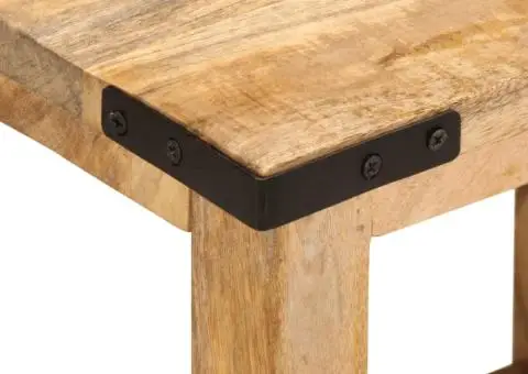 Masă laterală, 40 x 30 x 40 cm, lemn masiv de mango nefinisat - 5/5