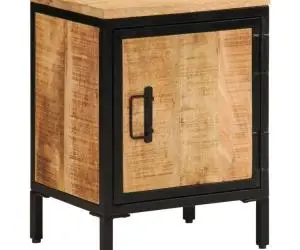 vidaXL Dulap de pat, 40x30x52,5 cm, lemn masiv de mango brut