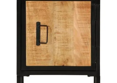 Dulap de pat, 40x30x52,5 cm, lemn masiv de mango brut - 3/5