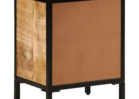 Dulap de pat, 40x30x52,5 cm, lemn masiv de mango brut - 5/5