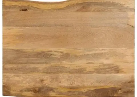 Blat masă cu margini naturale, 100x80x2,5 cm, lemn masiv mango - 1/5