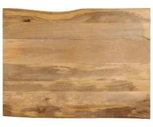 vidaXL Blat masă cu margini naturale, 100x80x2,5 cm, lemn masiv mango