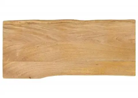 Blat masă cu margini, 100x40x3,8 cm, lemn masiv mango - 1/5