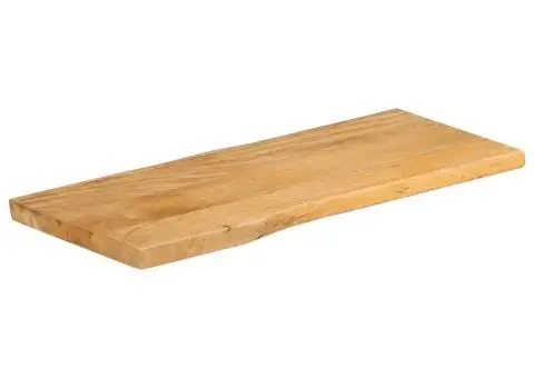 Blat masă cu margini, 100x40x3,8 cm, lemn masiv mango - 2/5