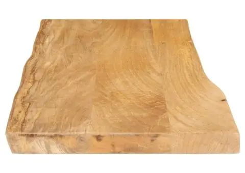Blat masă cu margini, 100x40x3,8 cm, lemn masiv mango - 4/5