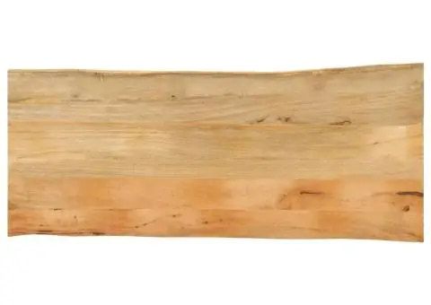 Blat masă cu margini, 140x60x3,8 cm, lemn masiv mango - 1/5