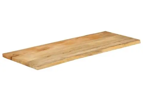 Blat masă cu margini, 140x60x3,8 cm, lemn masiv mango - 2/5