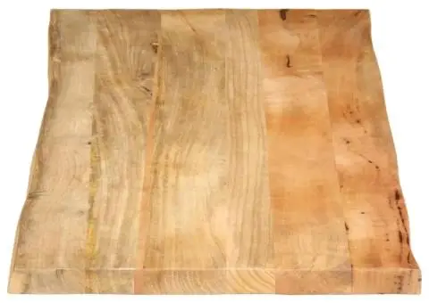 Blat masă cu margini, 140x60x3,8 cm, lemn masiv mango - 4/5