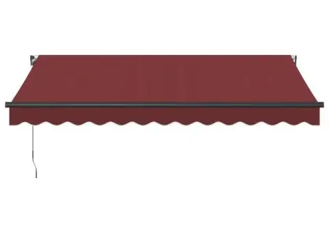 Copertina retractabilă manual, vișiniu, 350x250 cm - 3/5