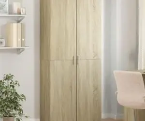 vidaXL Dulap înalt, stejar sonoma, 80x35x180 cm, lemn prelucrat