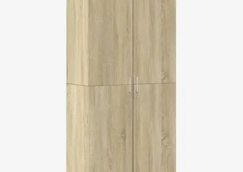 Dulap înalt, stejar sonoma, 80x35x180 cm, lemn prelucrat - 2/5