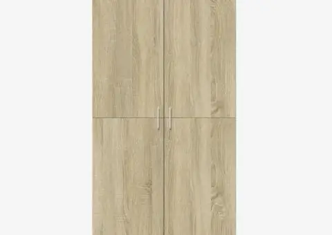 Dulap înalt, stejar sonoma, 80x35x180 cm, lemn prelucrat - 3/5