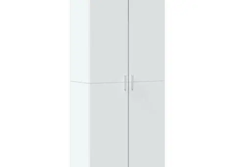 Dulap înalt, alb, 70x35x180 cm, lemn prelucrat - 2/5