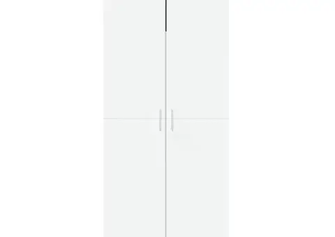 Dulap înalt, alb, 70x35x180 cm, lemn prelucrat - 3/5