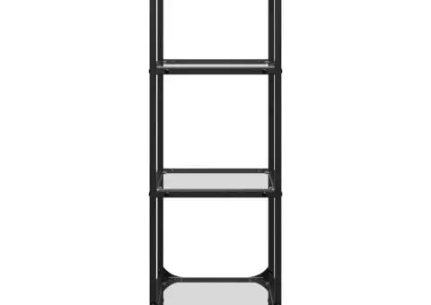 Suport depozitare blat din sticlă transparentă 40x30x95 cm oțel - 5/5