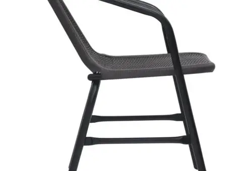 Scaune de grădină, 8 buc., ratan din plastic și oțel, 110 kg - 4/5