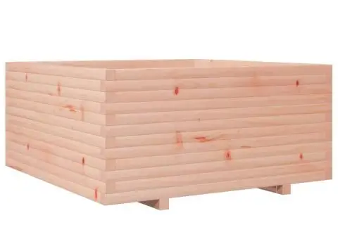 Jardinieră de grădină, 100x100x49,5 cm, lemn masiv Douglas - 2/5