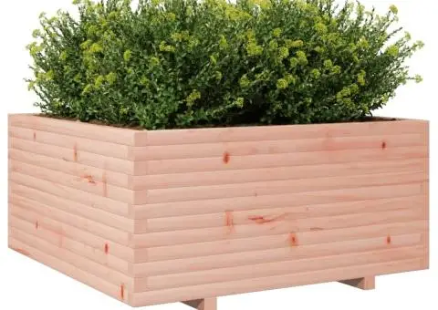 Jardinieră de grădină, 100x100x49,5 cm, lemn masiv Douglas - 4/5