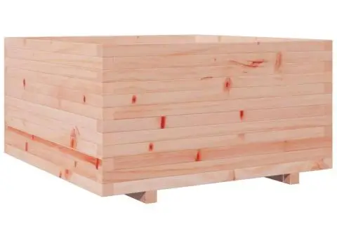 Jardinieră de grădină, 90x90x49,5 cm, lemn masiv Douglas - 2/5