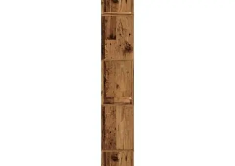 Bibliotecă cu 5 niveluri lemn vechi 45x23,5x162,5 cm lemn - 4/5