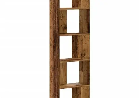 Bibliotecă cu 5 niveluri lemn vechi 45x23,5x162,5 cm lemn - 5/5