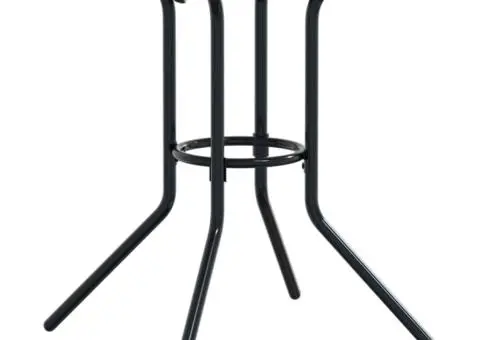 Masă terasă rotundă, antracit, Ø80x72,5 cm oțel vopsit electro. - 2/5