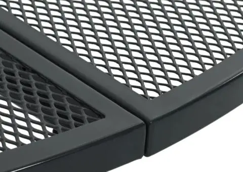 Masă terasă rotundă, antracit, Ø80x72,5 cm oțel vopsit electro. - 5/5