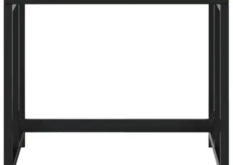 Taburete de grădină, 4 buc., negru, oțel și textilenă - 4/5