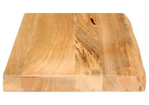 Blat de masă contur organic 40x20x3,8 cm lemn masiv de mango - 4/5