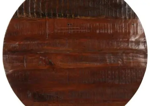 Blat de masă rotund, Ø 70x3,8 cm, lemn masiv reciclat - 1/5